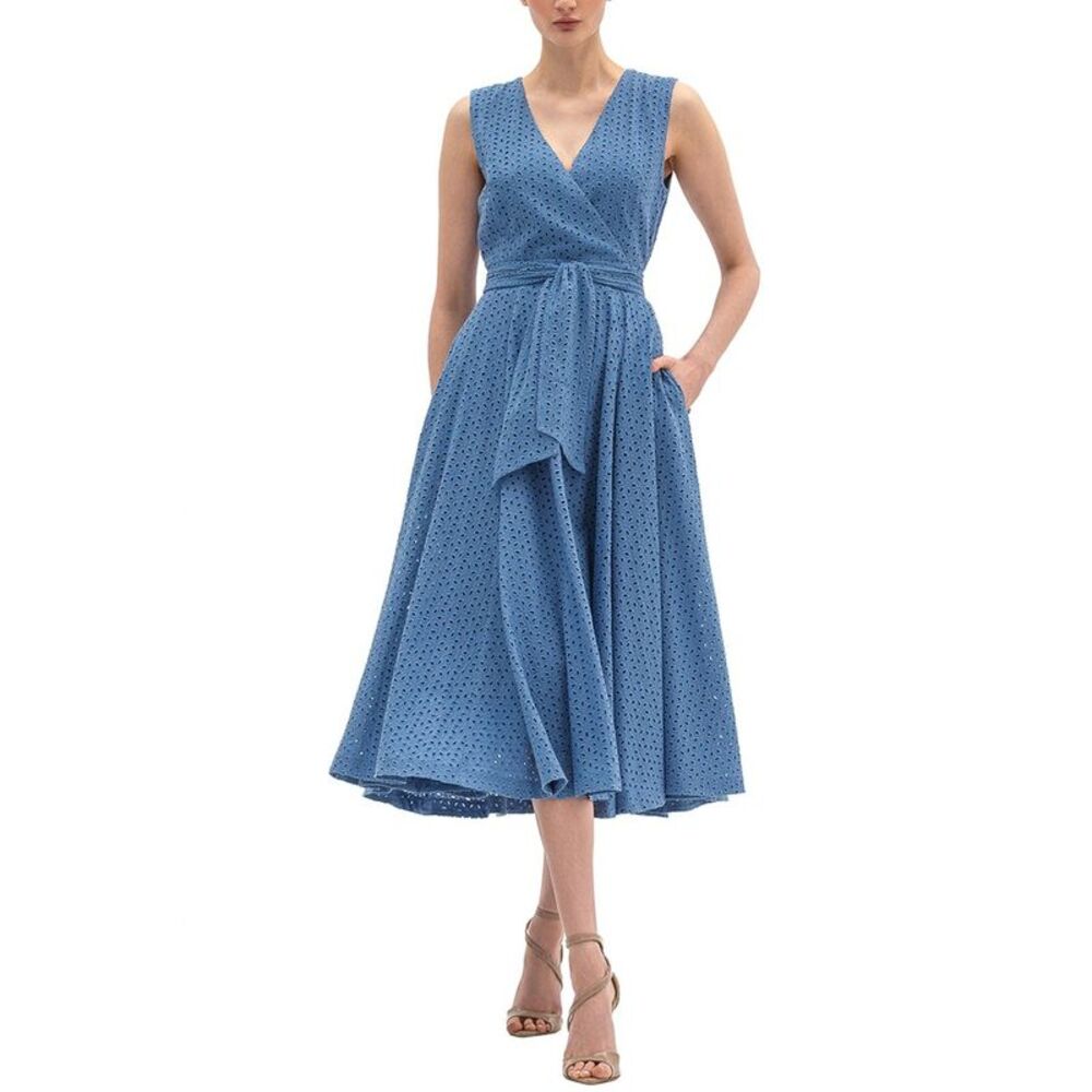 Bgl Womens  Sleeveless Midi Dress, Blue